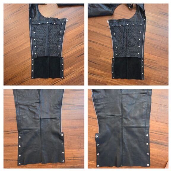 First Classics Thermal Lined Motorcycle Chaps Unisex Size 3XS Used No Road Rash - Picture 6 of 11